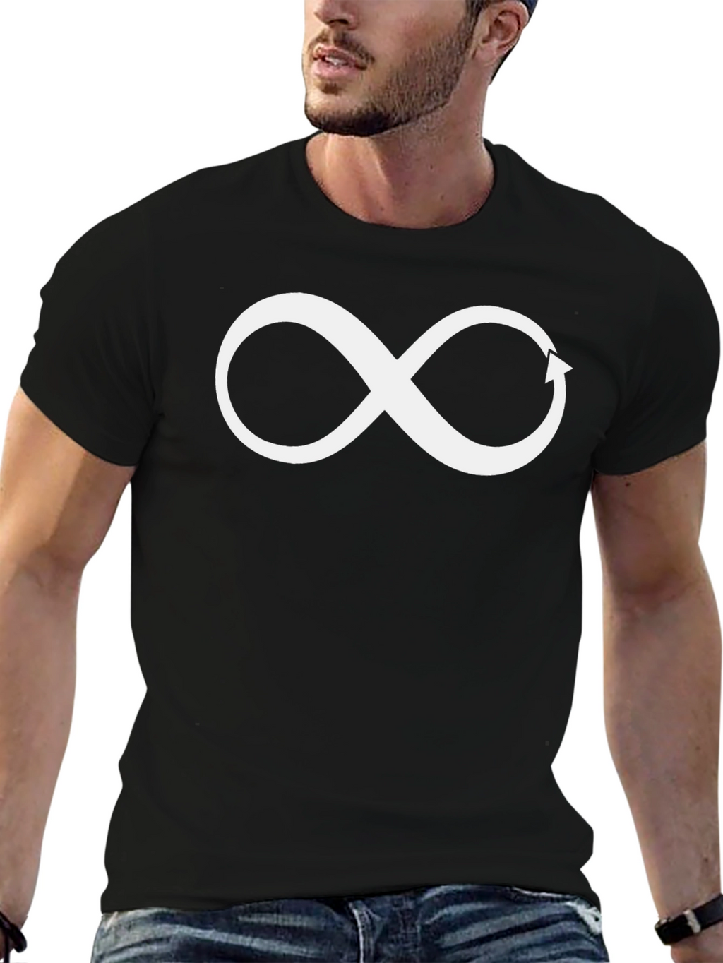 Infinity Arrow Graphic Tee - Stylish and Unique Design