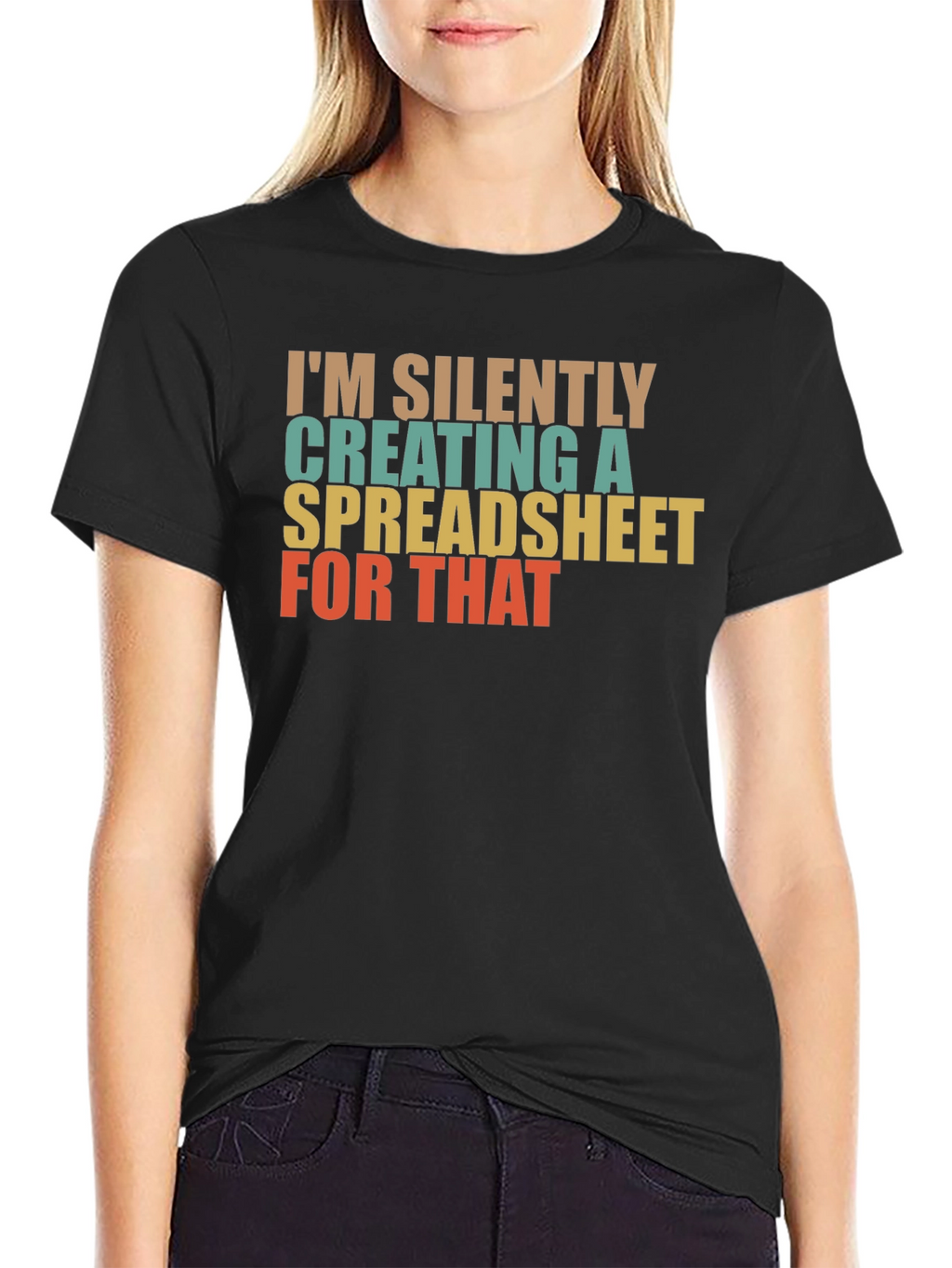 Silently Creating a Spreadsheet T-Shirt - Black