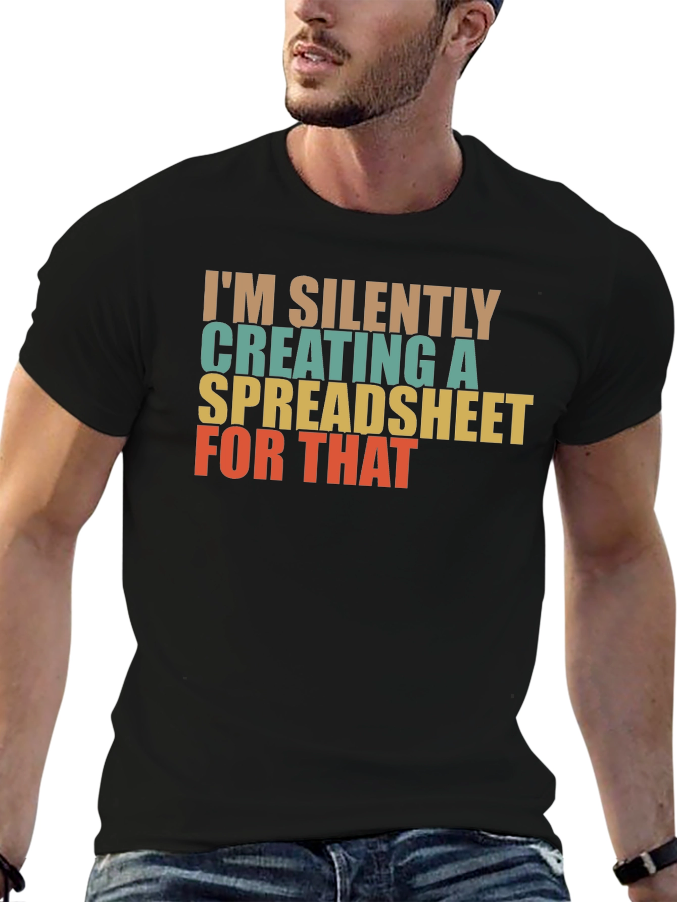 Silently Creating a Spreadsheet T-Shirt - Black