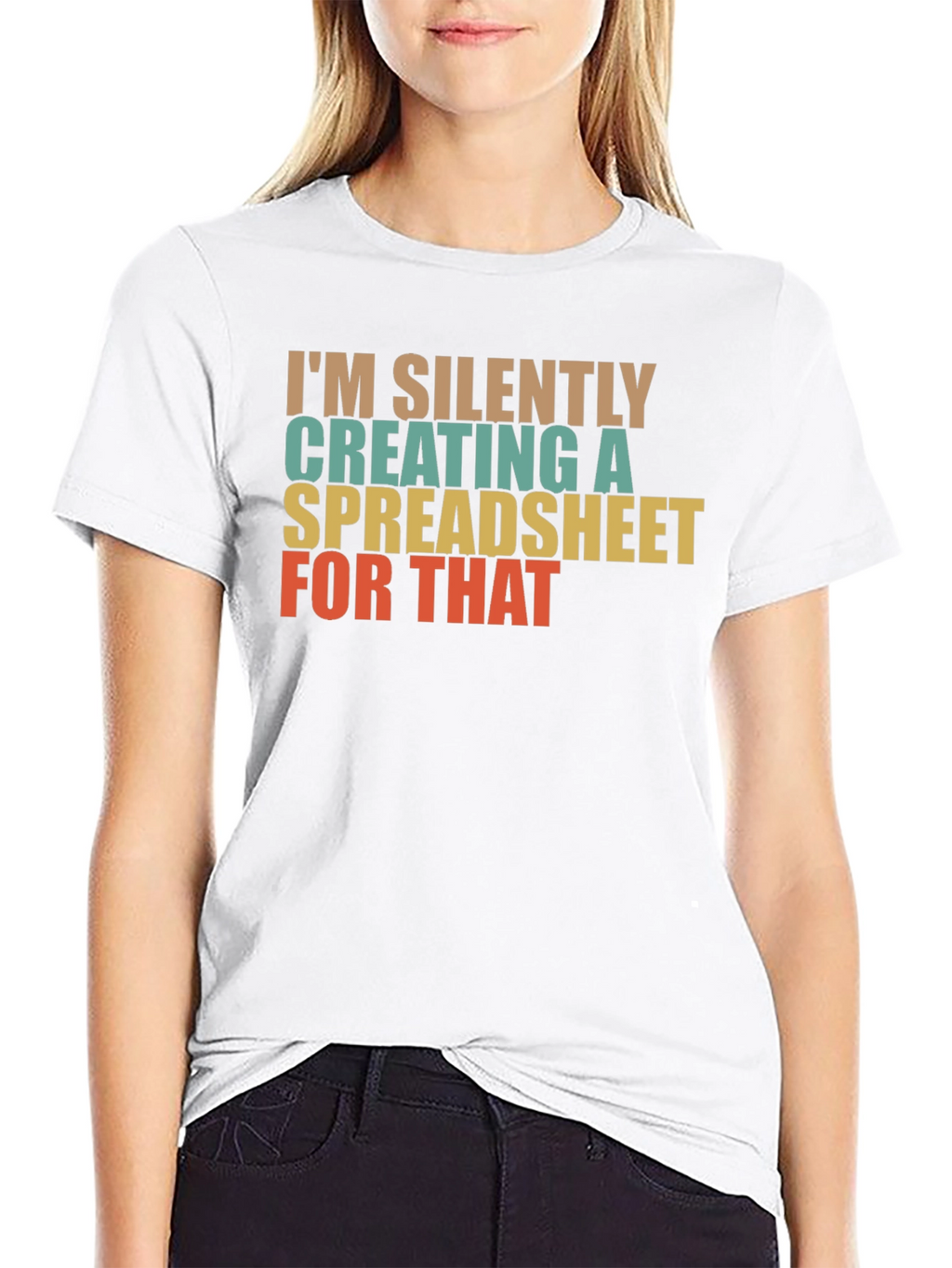 Silently Creating a Spreadsheet T-Shirt - Black
