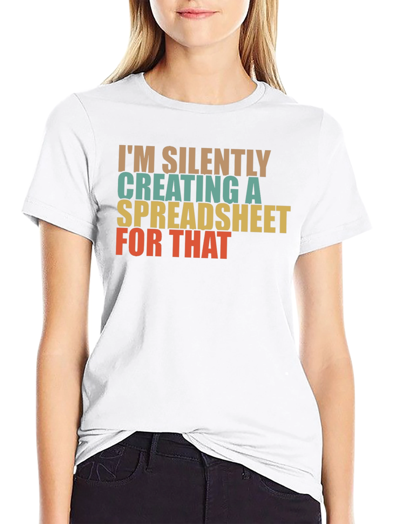 Silently Creating a Spreadsheet T-Shirt - Black