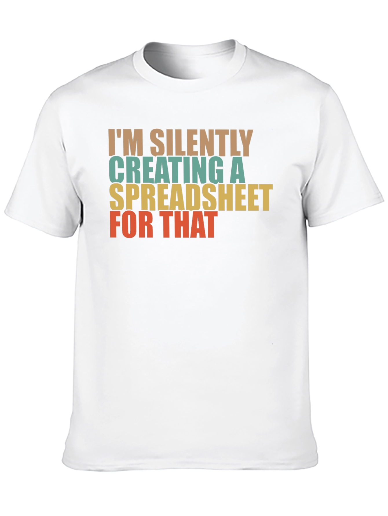 Silently Creating a Spreadsheet T-Shirt - Black