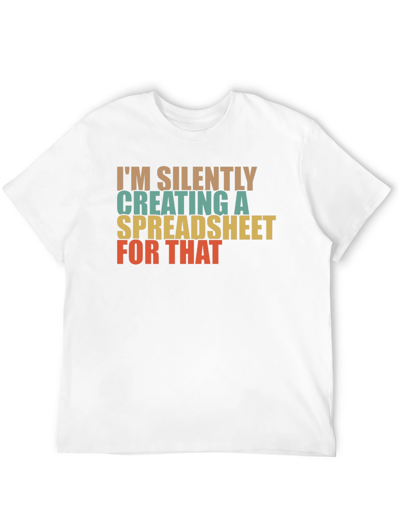 Silently Creating a Spreadsheet T-Shirt - Black