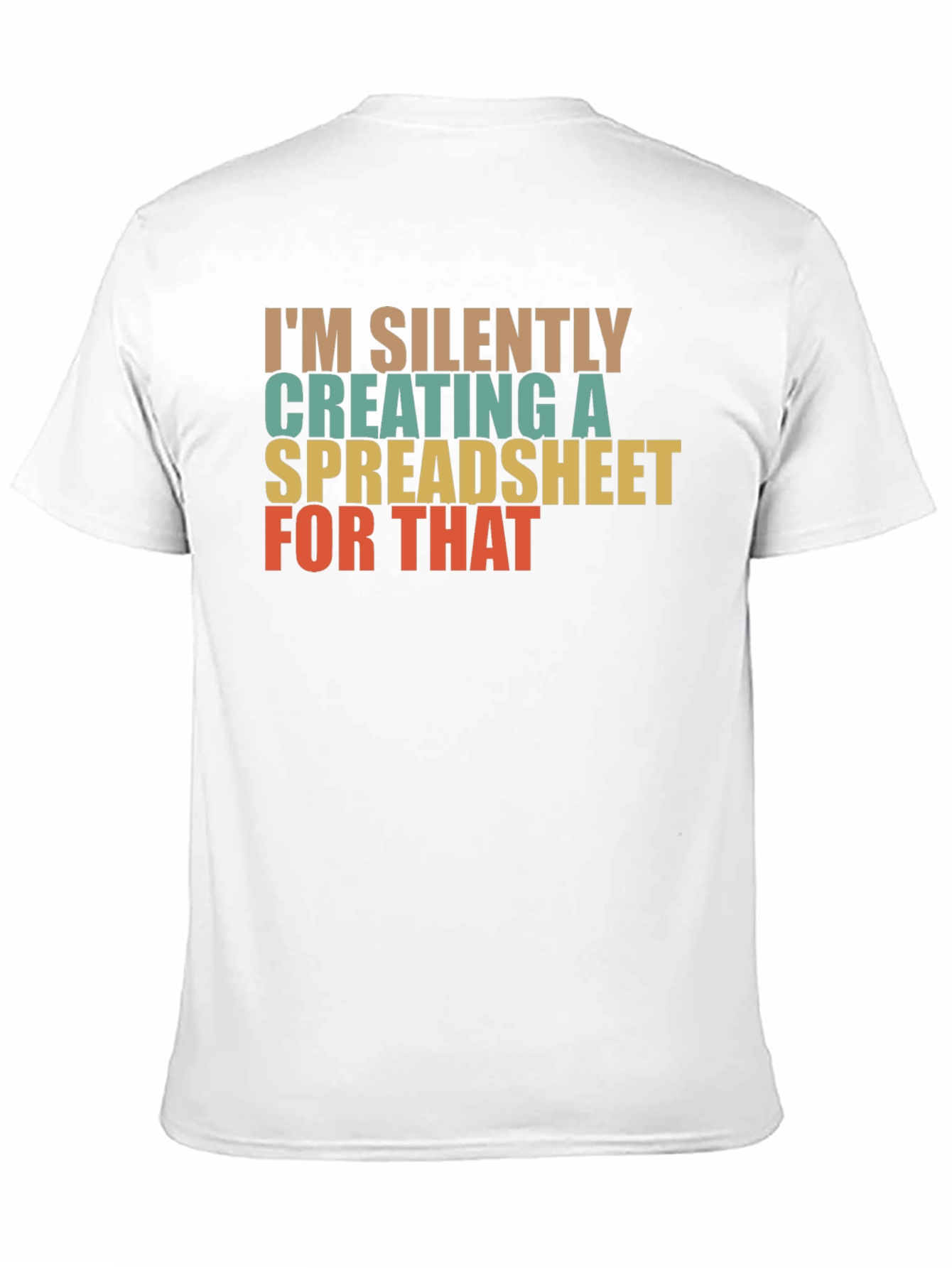 Silently Creating a Spreadsheet T-Shirt - Black