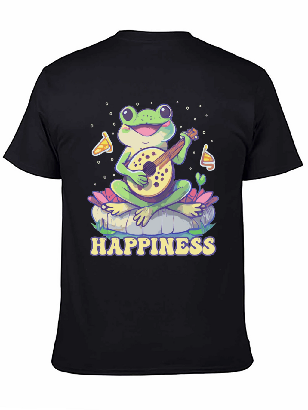 Happiness Frog T-Shirt - Musical Frog Graphic Tee