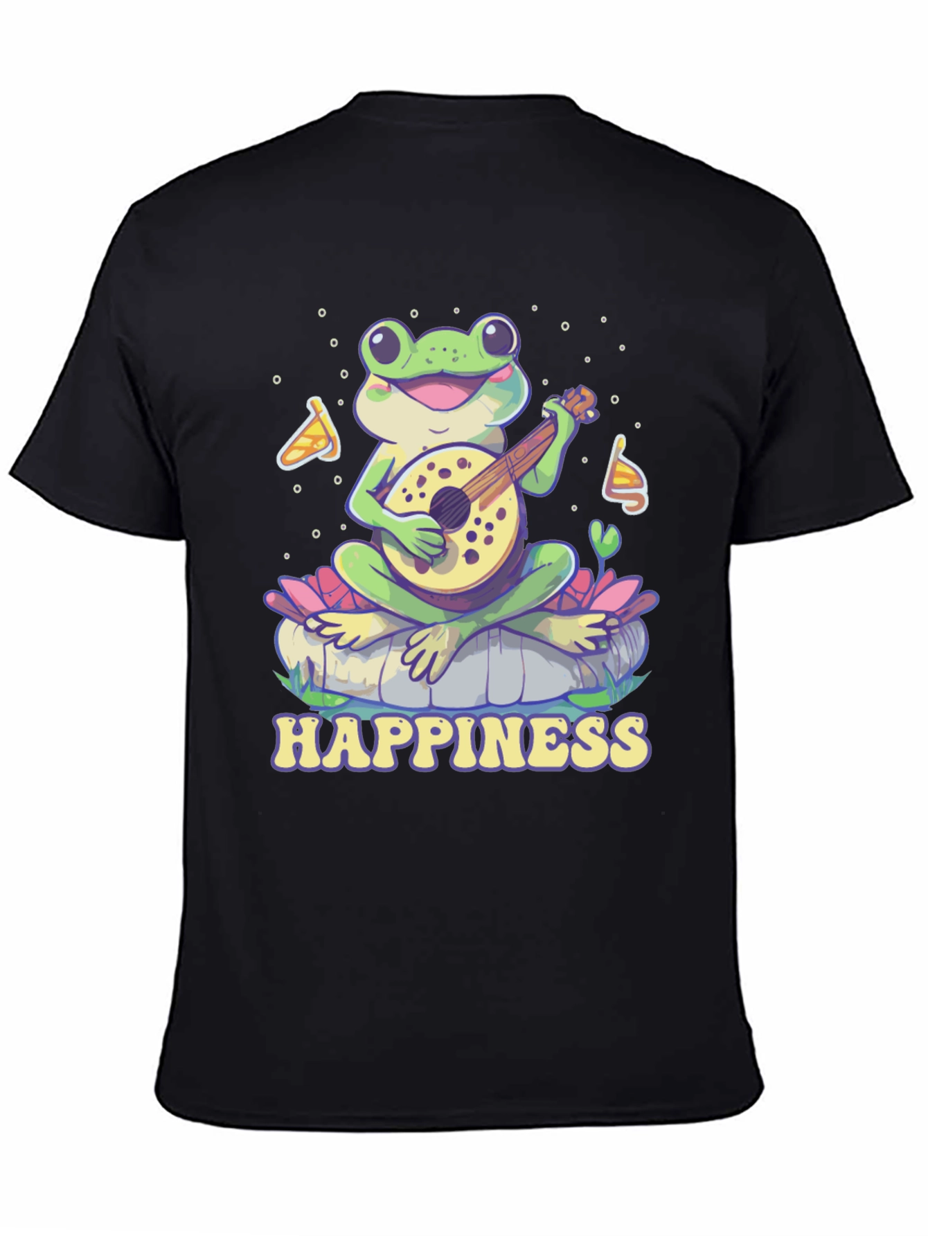 Happiness Frog T-Shirt - Musical Frog Graphic Tee