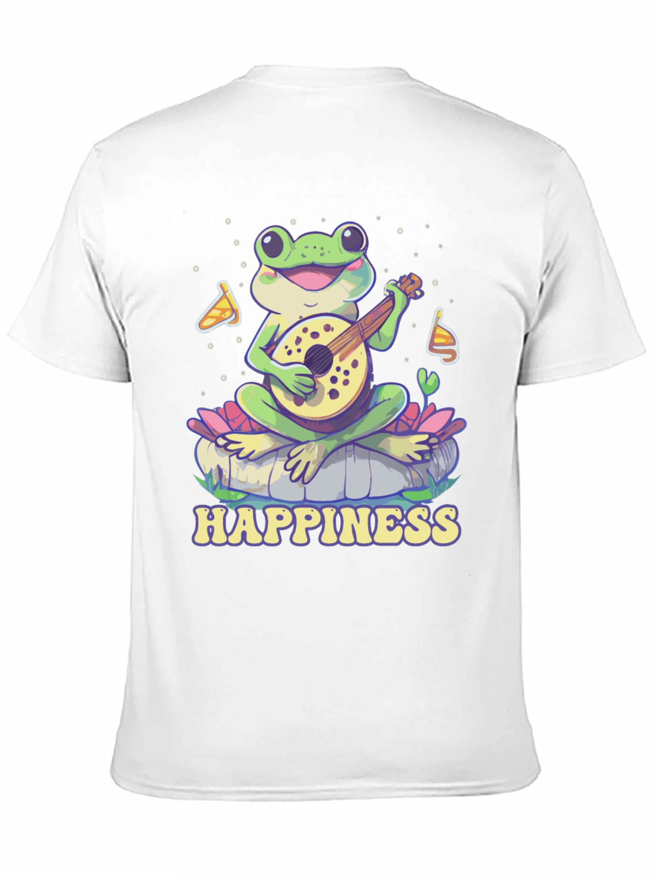 Happiness Frog T-Shirt - Musical Frog Graphic Tee