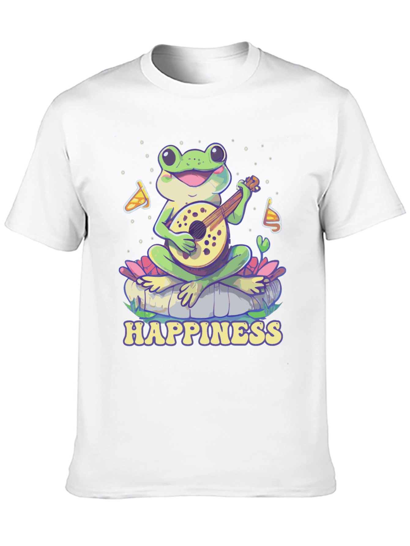 Happiness Frog T-Shirt - Musical Frog Graphic Tee