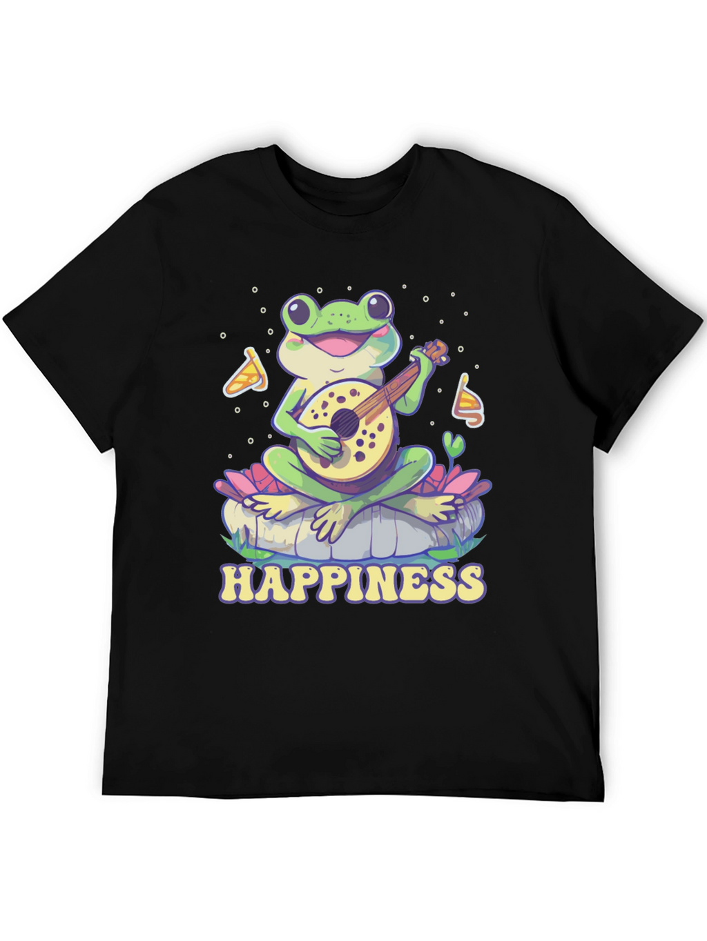 Happiness Frog T-Shirt - Musical Frog Graphic Tee