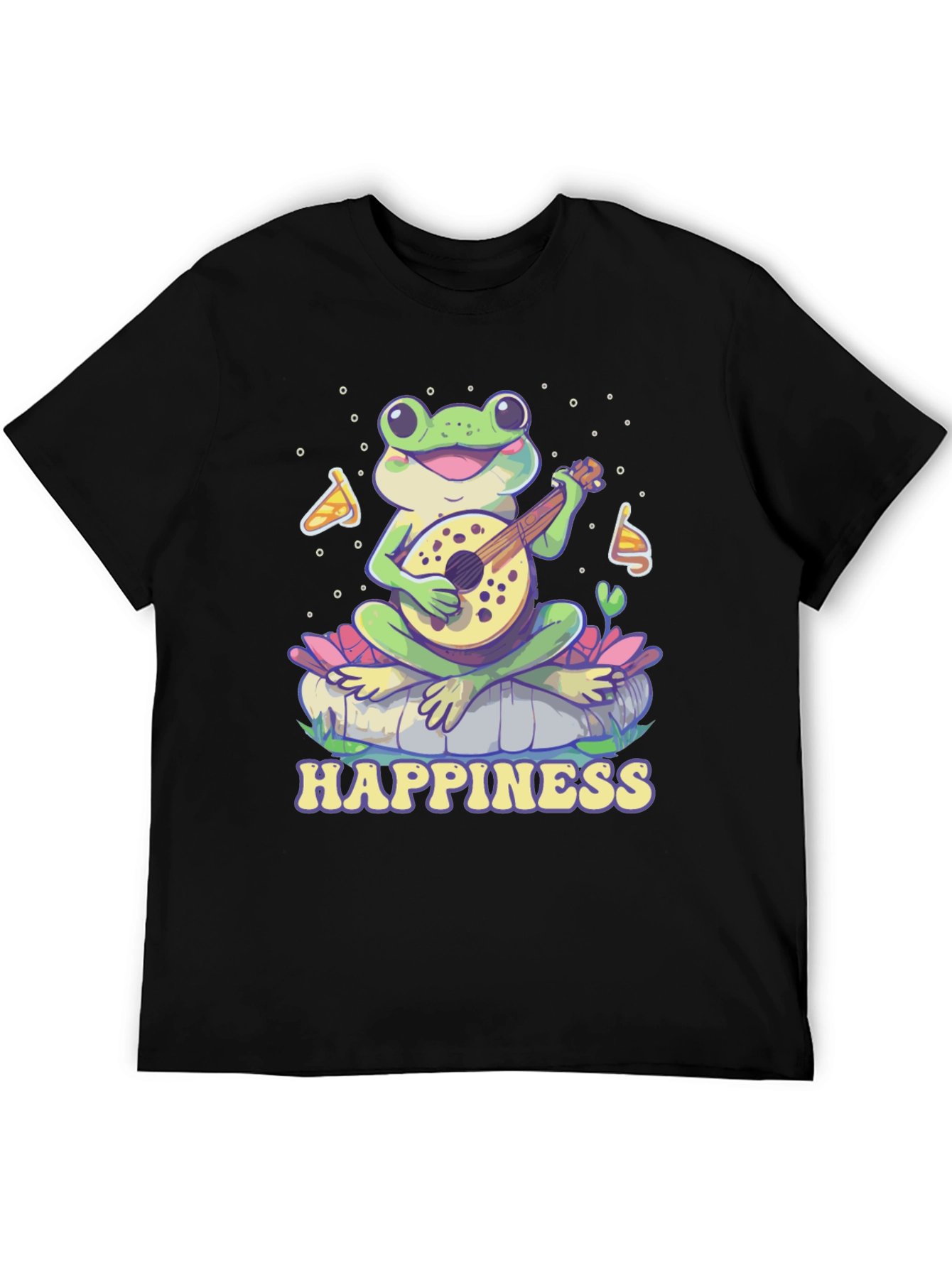 Happiness Frog T-Shirt - Musical Frog Graphic Tee