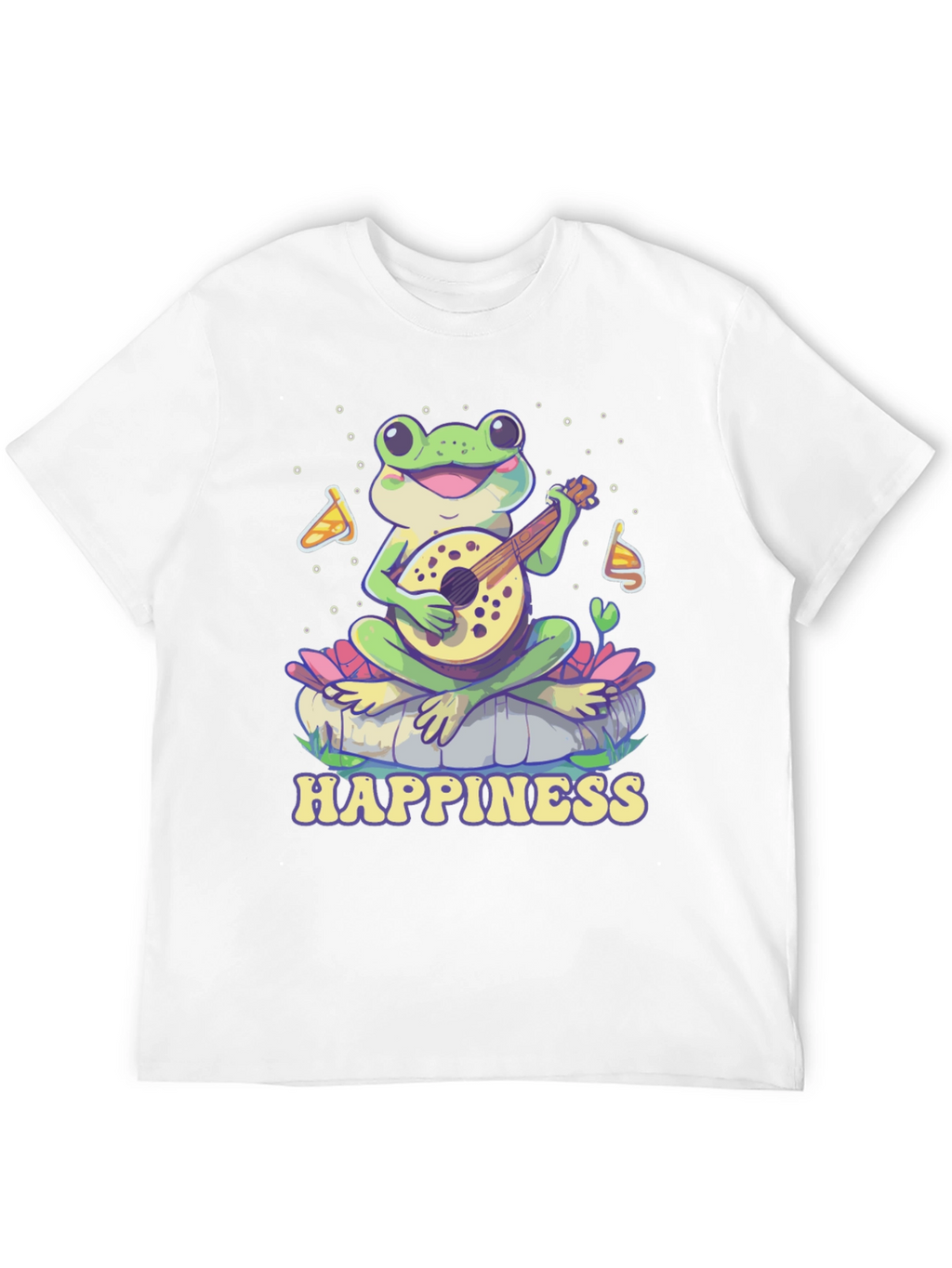 Happiness Frog T-Shirt - Musical Frog Graphic Tee