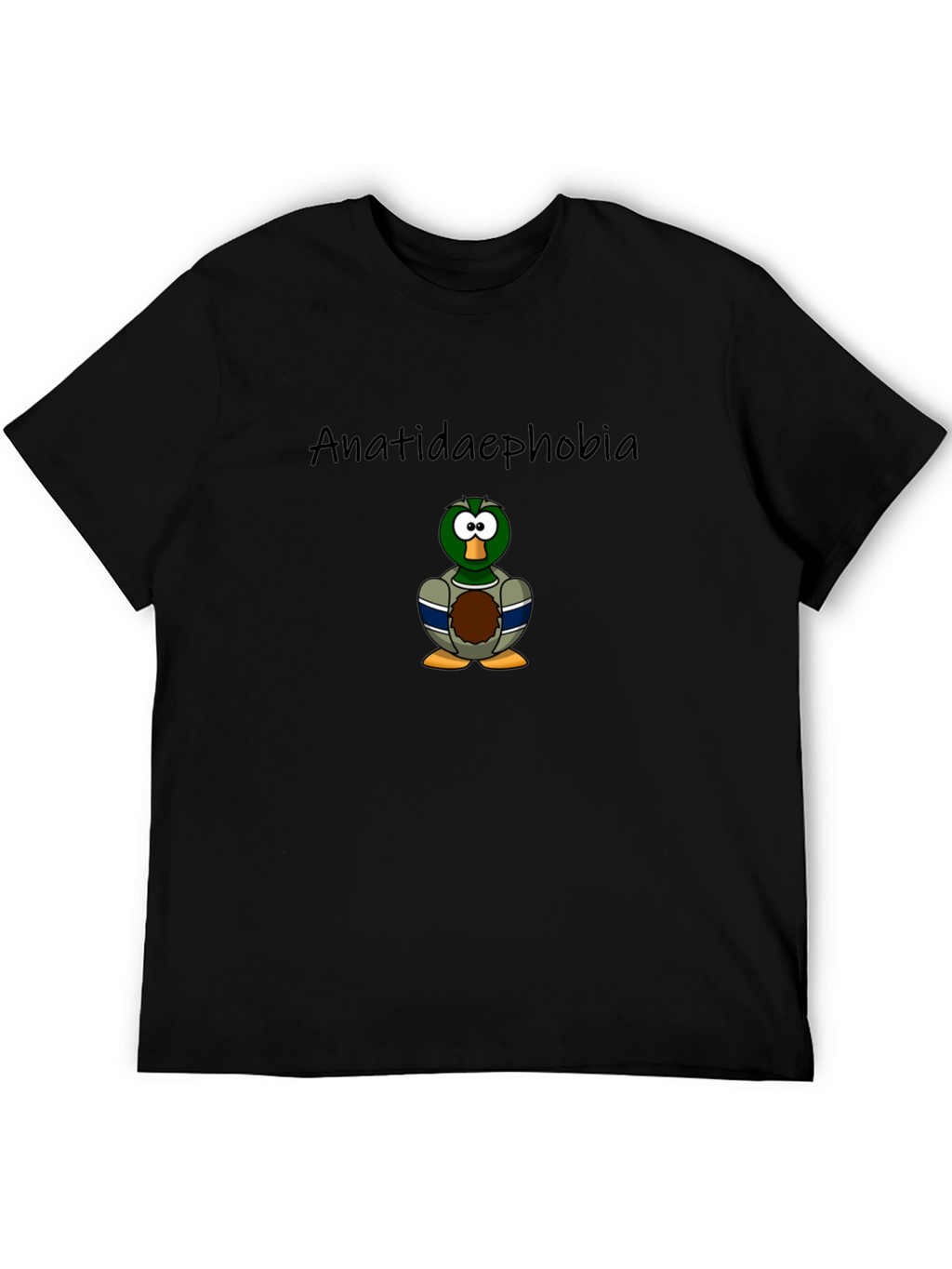 Anatidaephobia Duck Cartoon T-Shirt
