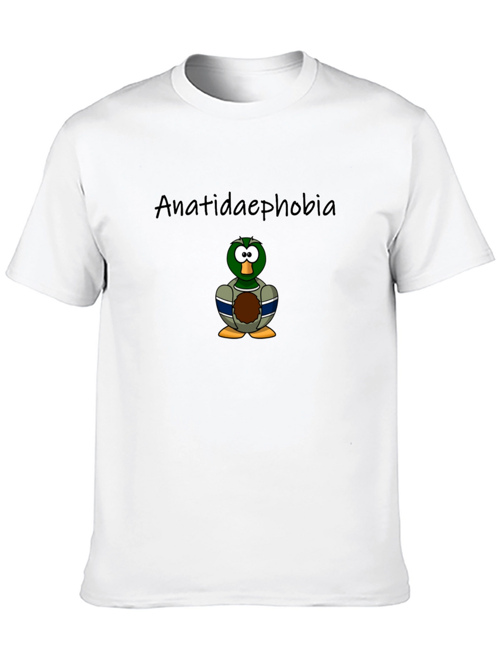 Anatidaephobia Duck Cartoon T-Shirt