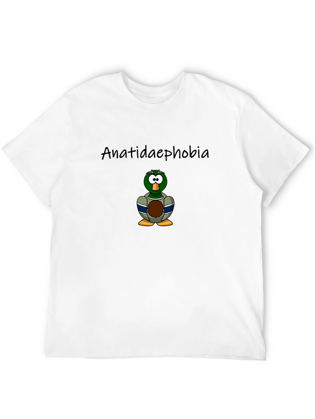 Anatidaephobia Duck Cartoon T-Shirt