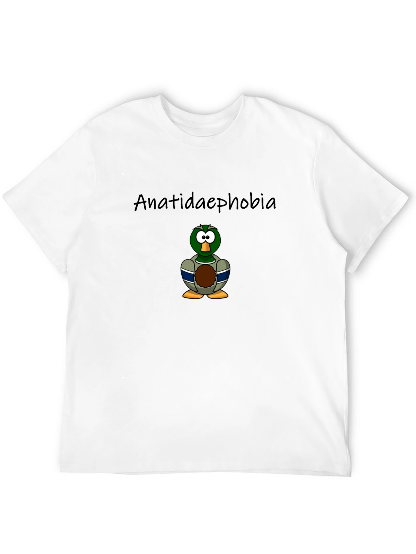 Anatidaephobia Duck Cartoon T-Shirt