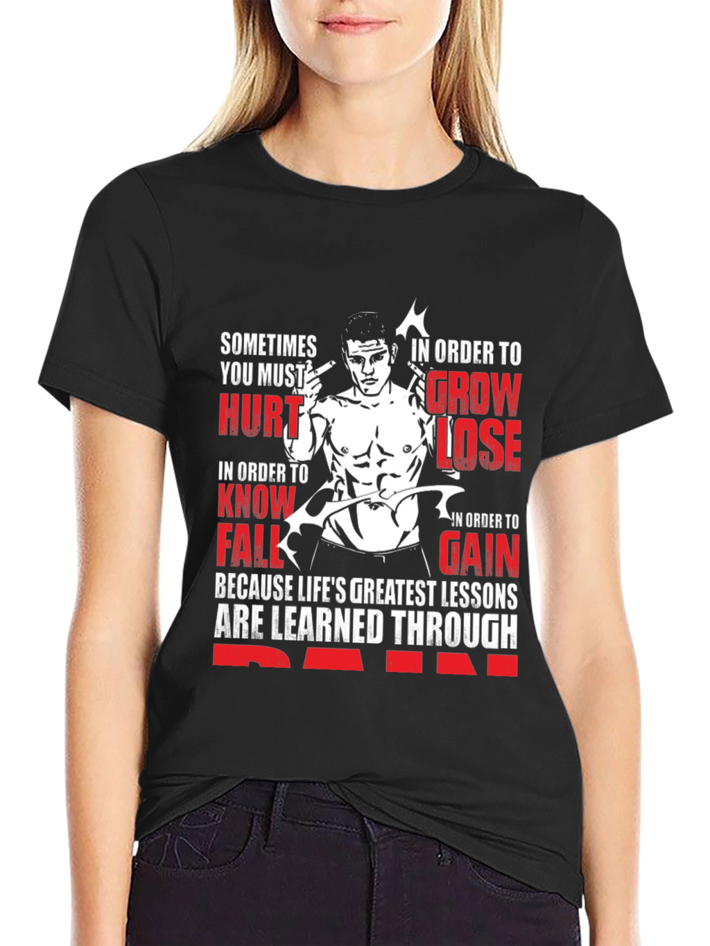 Motivational Graphic Print T-Shirt