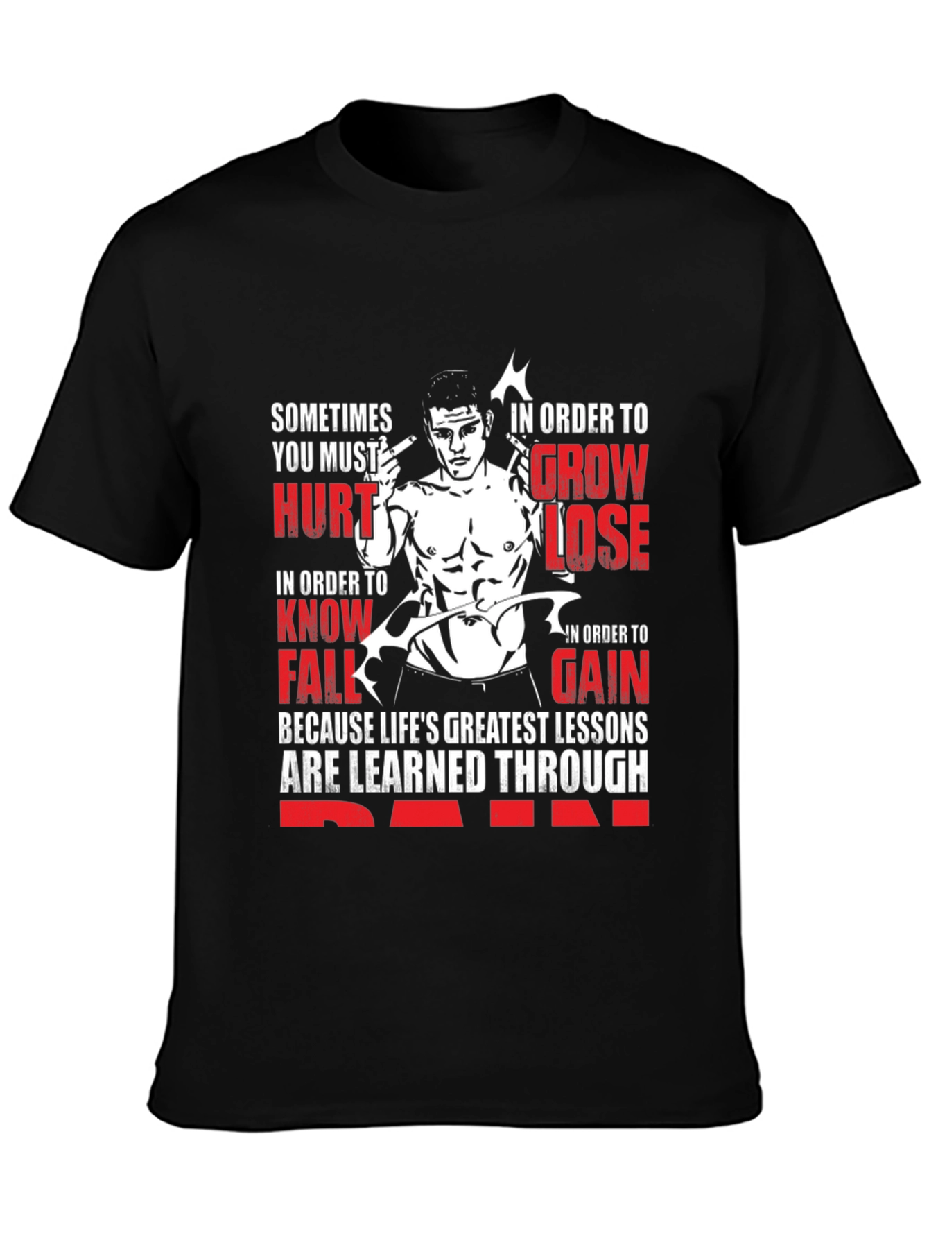 Motivational Graphic Print T-Shirt