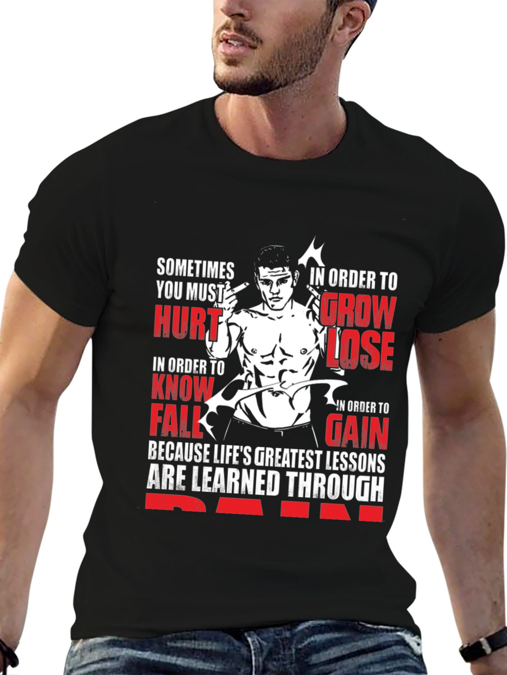 Motivational Graphic Print T-Shirt