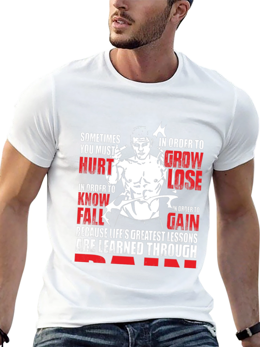 Motivational Graphic Print T-Shirt