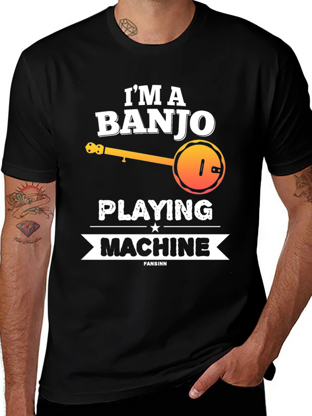 Banjo Playing Machine T-Shirt