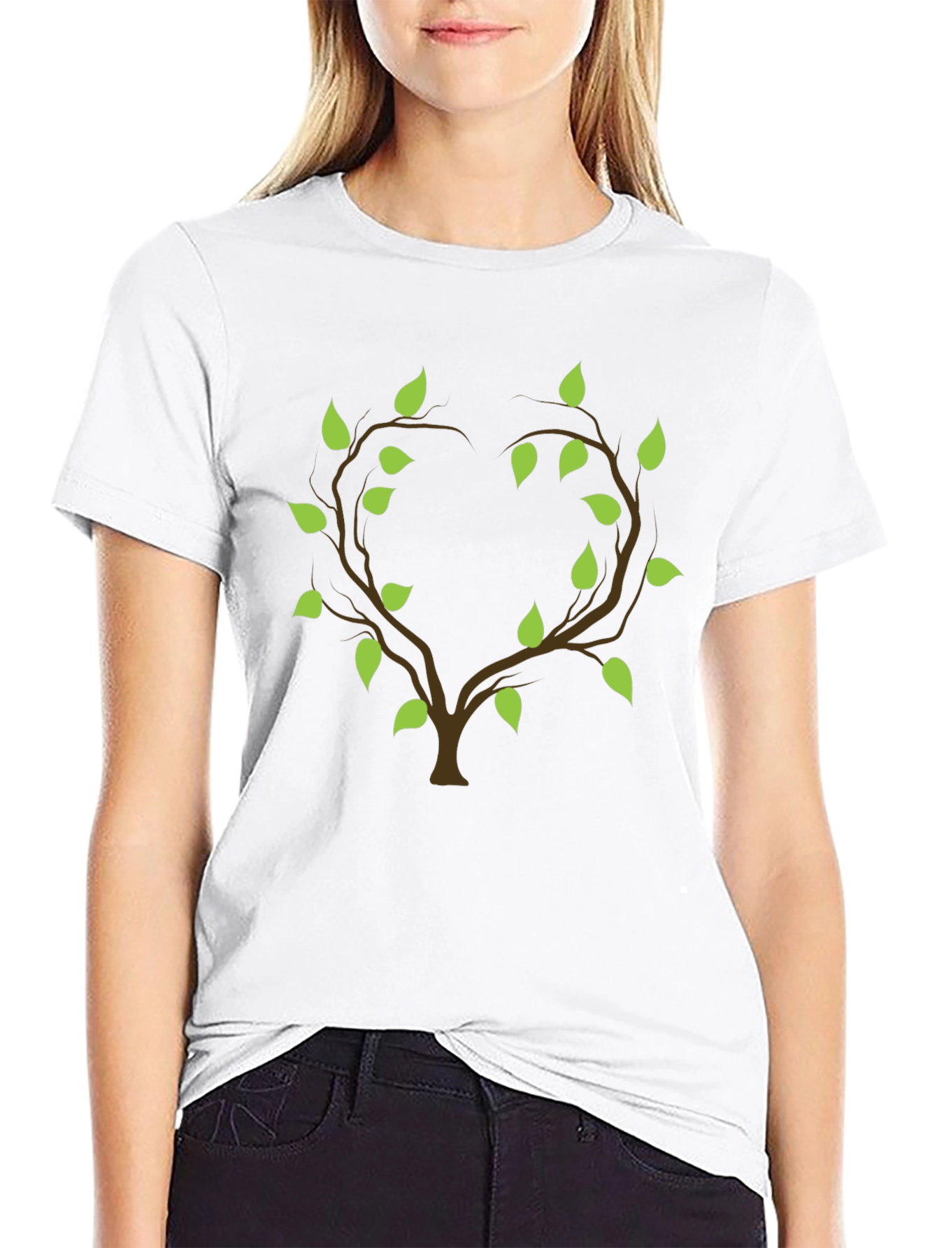 Heart Tree Graphic Tee - Nature Inspired Design