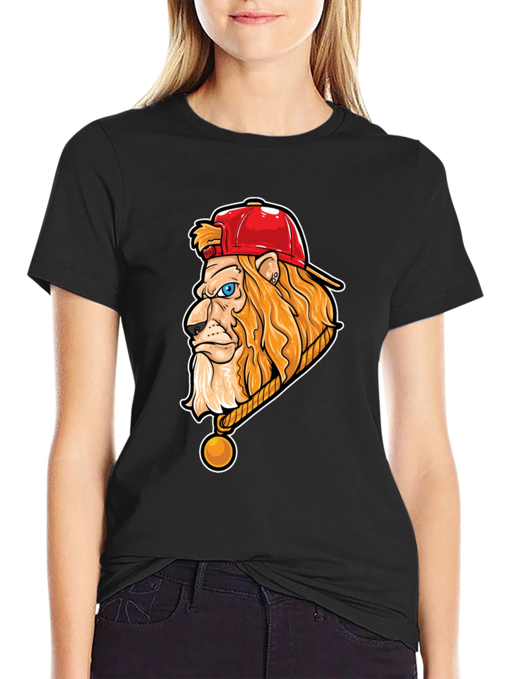 Lion Head Graphic Tee - Cool Streetwear Style