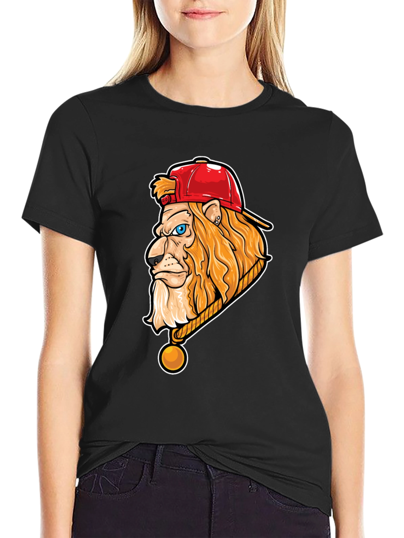 Lion Head Graphic Tee - Cool Streetwear Style