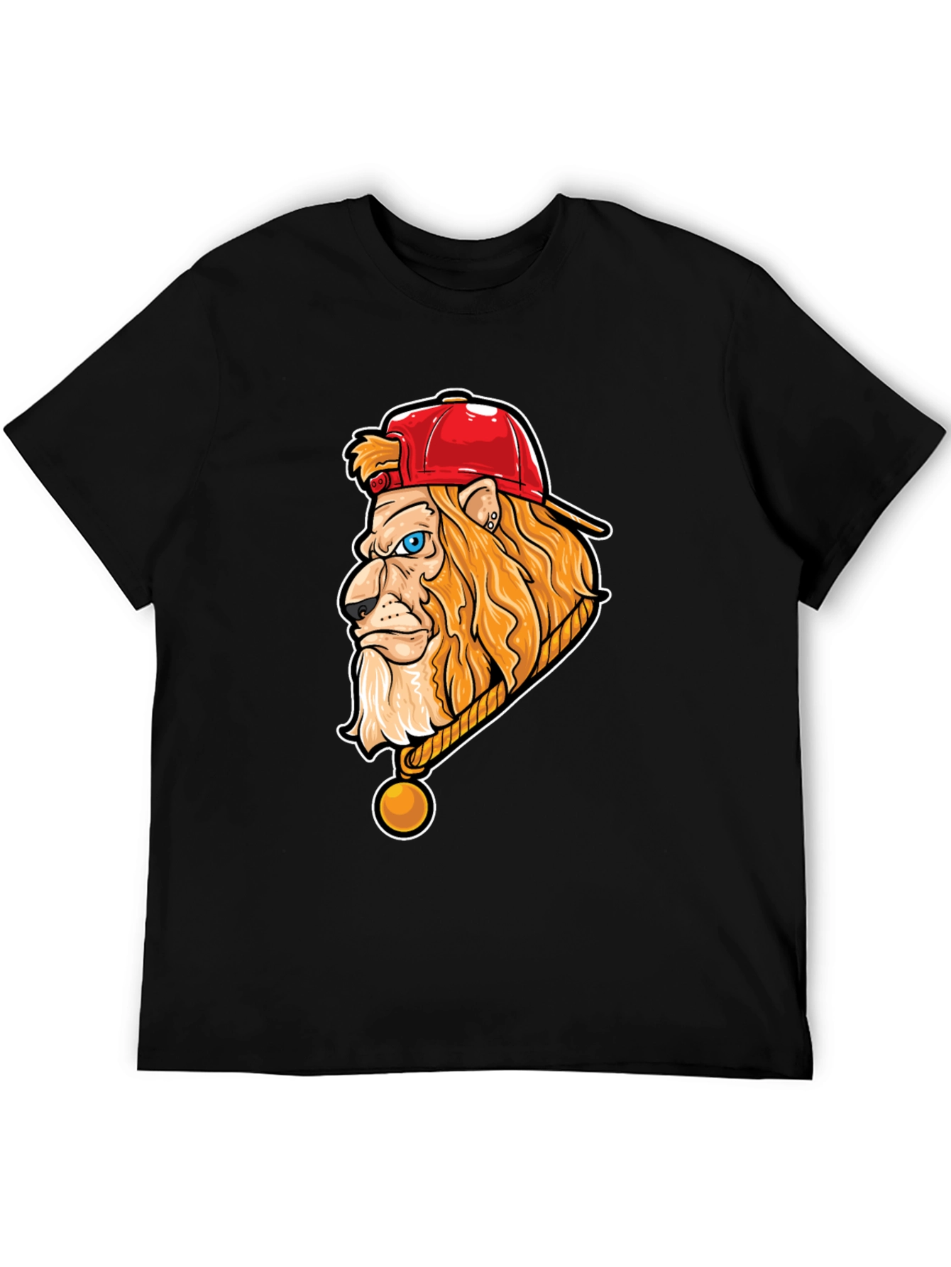 Lion Head Graphic Tee - Cool Streetwear Style