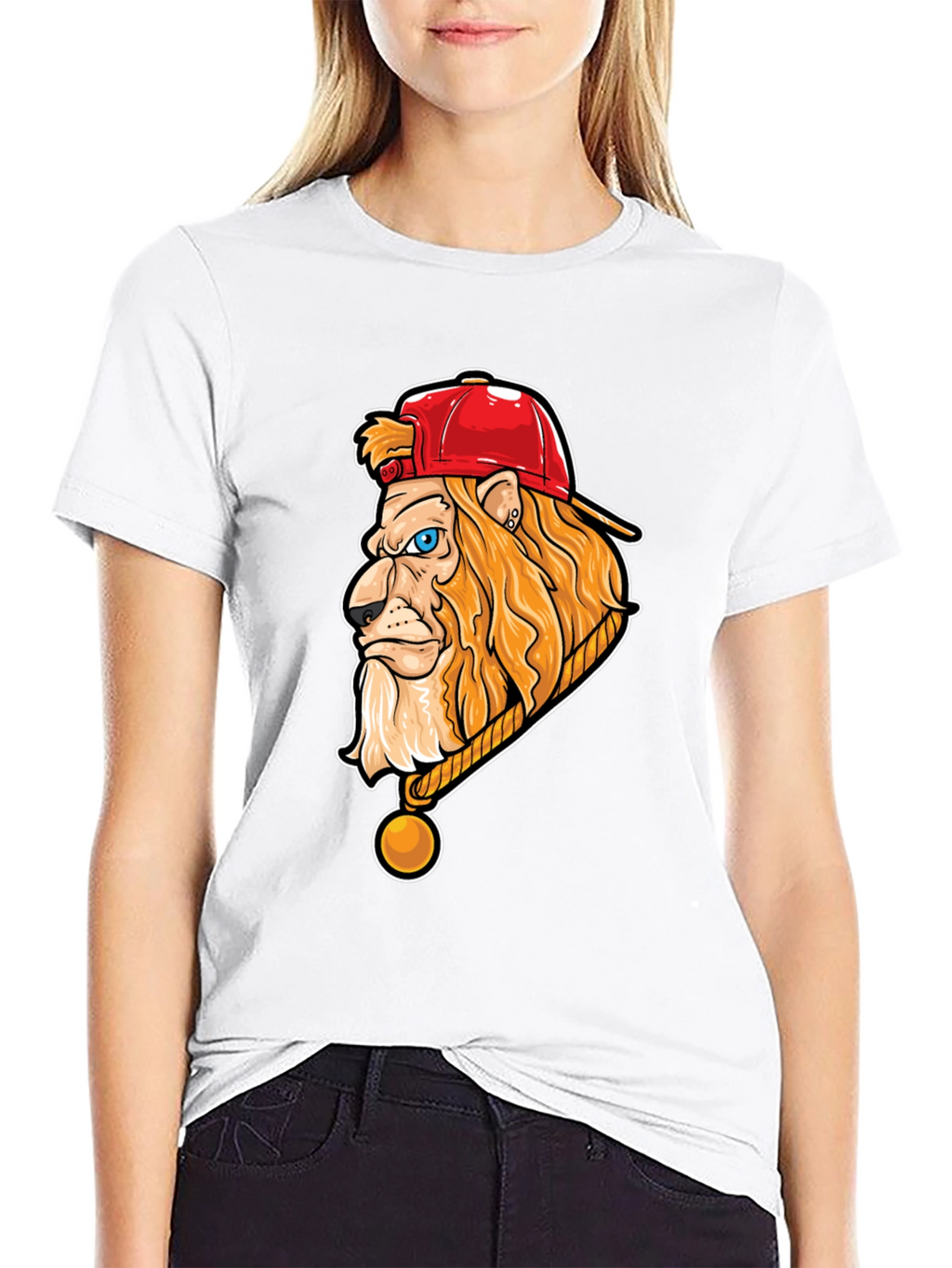 Lion Head Graphic Tee - Cool Streetwear Style
