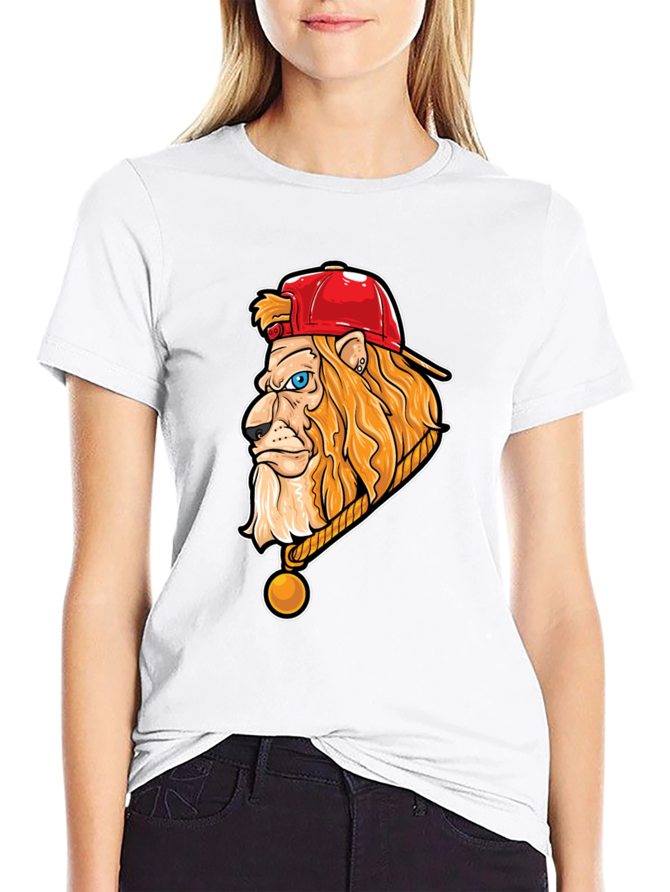 Lion Head Graphic Tee - Cool Streetwear Style