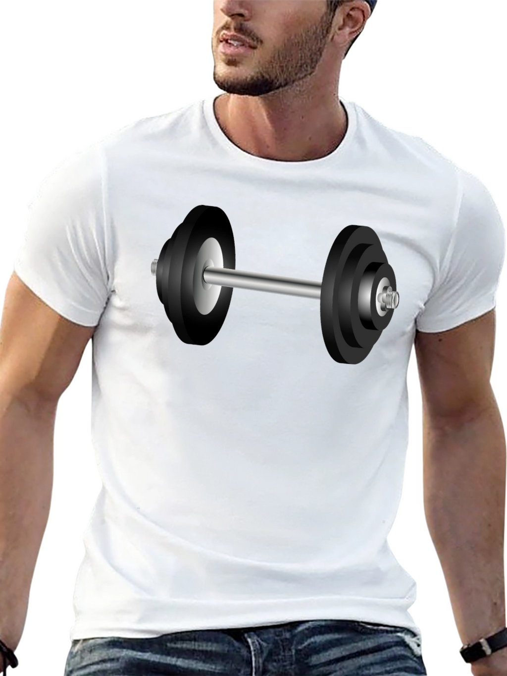 Weightlifting Dumbbell Graphic Tee