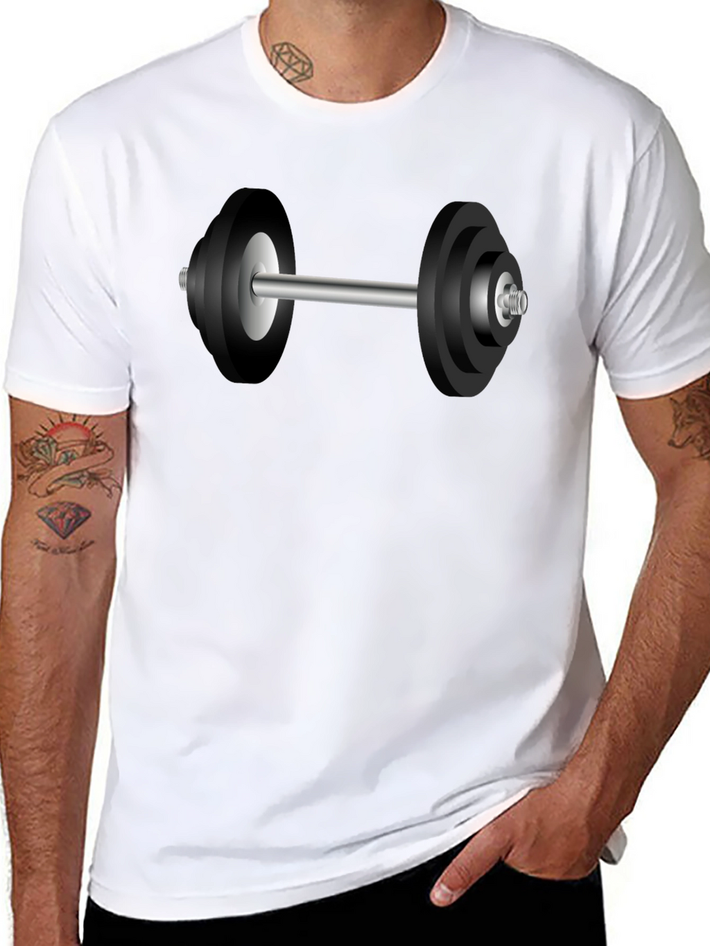 Weightlifting Dumbbell Graphic Tee