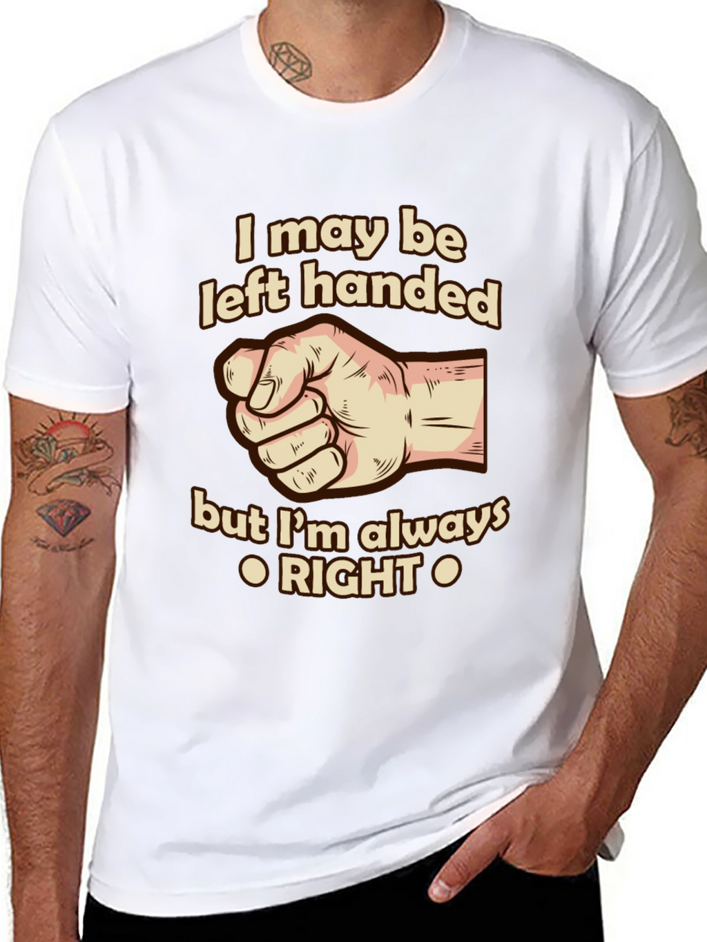 Funny Left-Handed T-Shirt - Always Right!