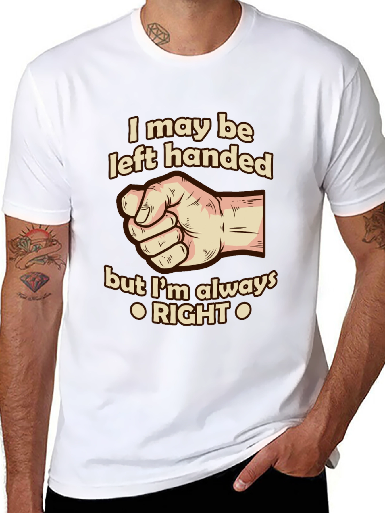 Funny Left-Handed T-Shirt - Always Right!