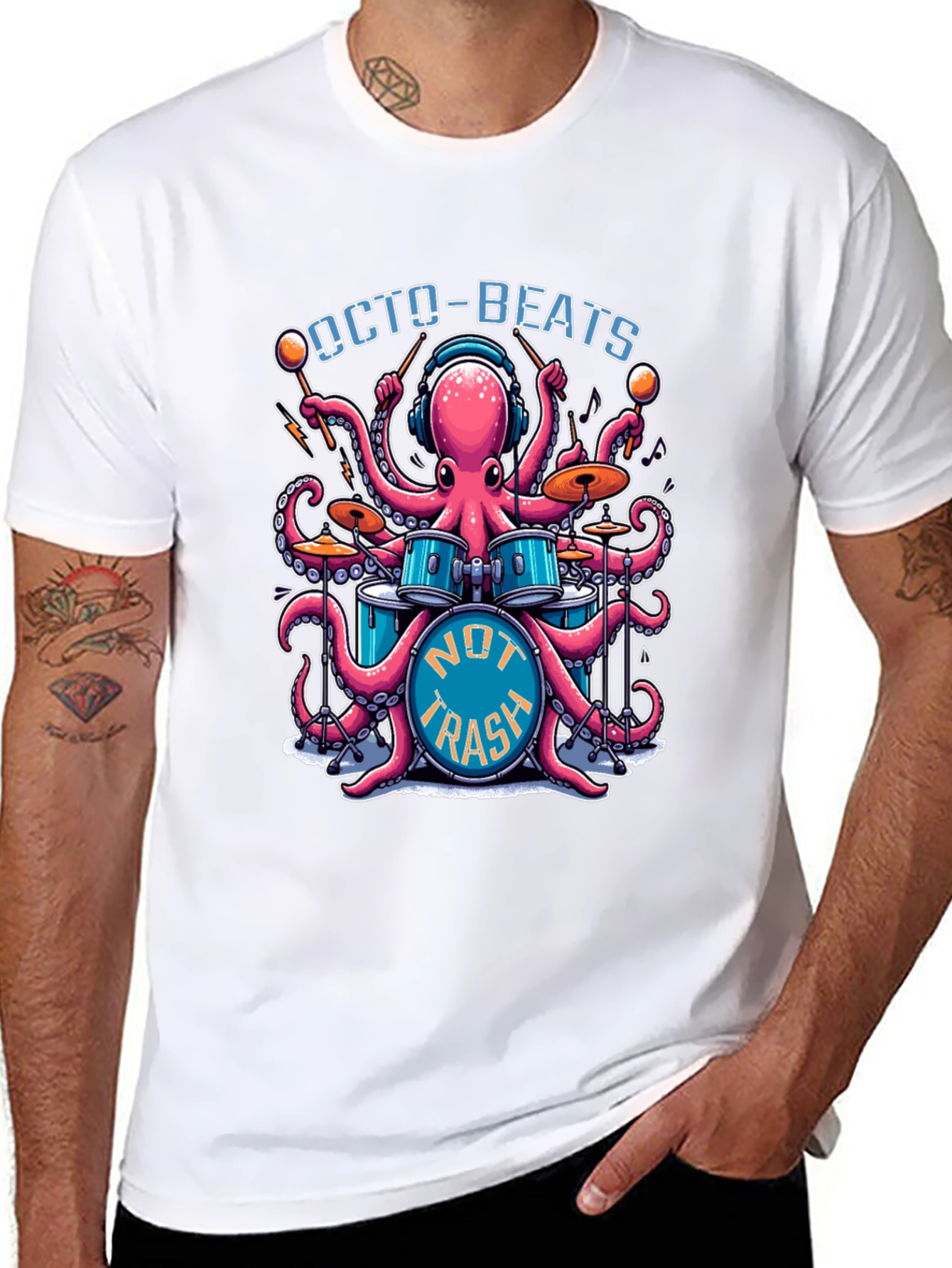 Octo-Beats Graphic T-Shirt