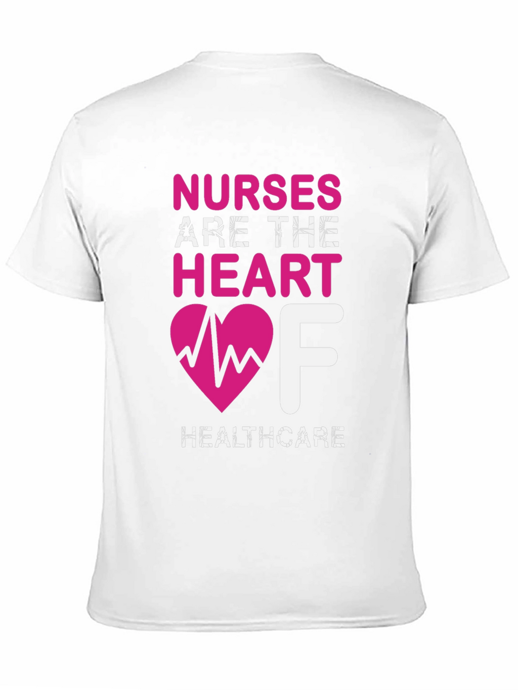 Nurses Are The Heart of Healthcare Black T-Shirt
