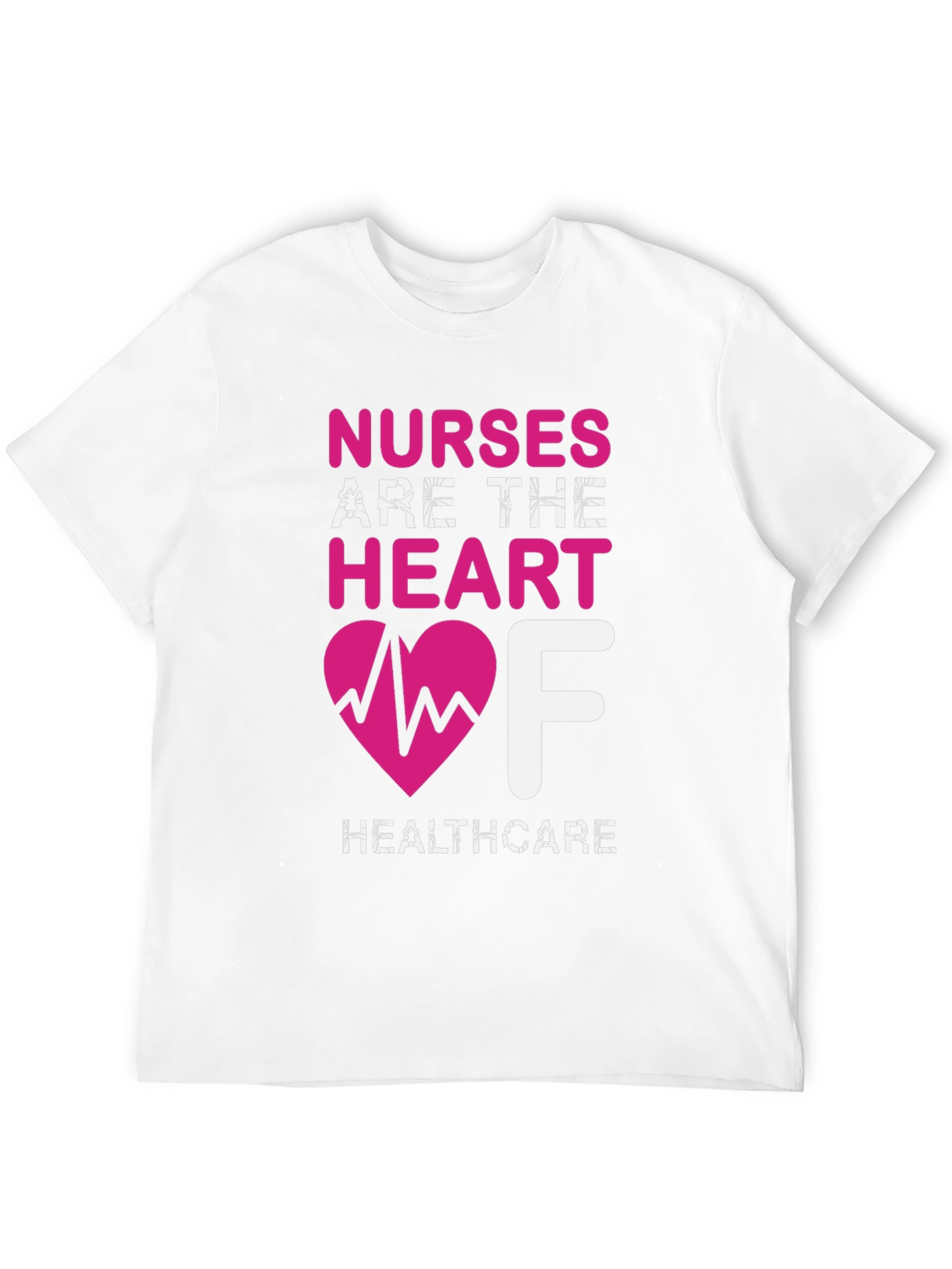 Nurses Are The Heart of Healthcare Black T-Shirt