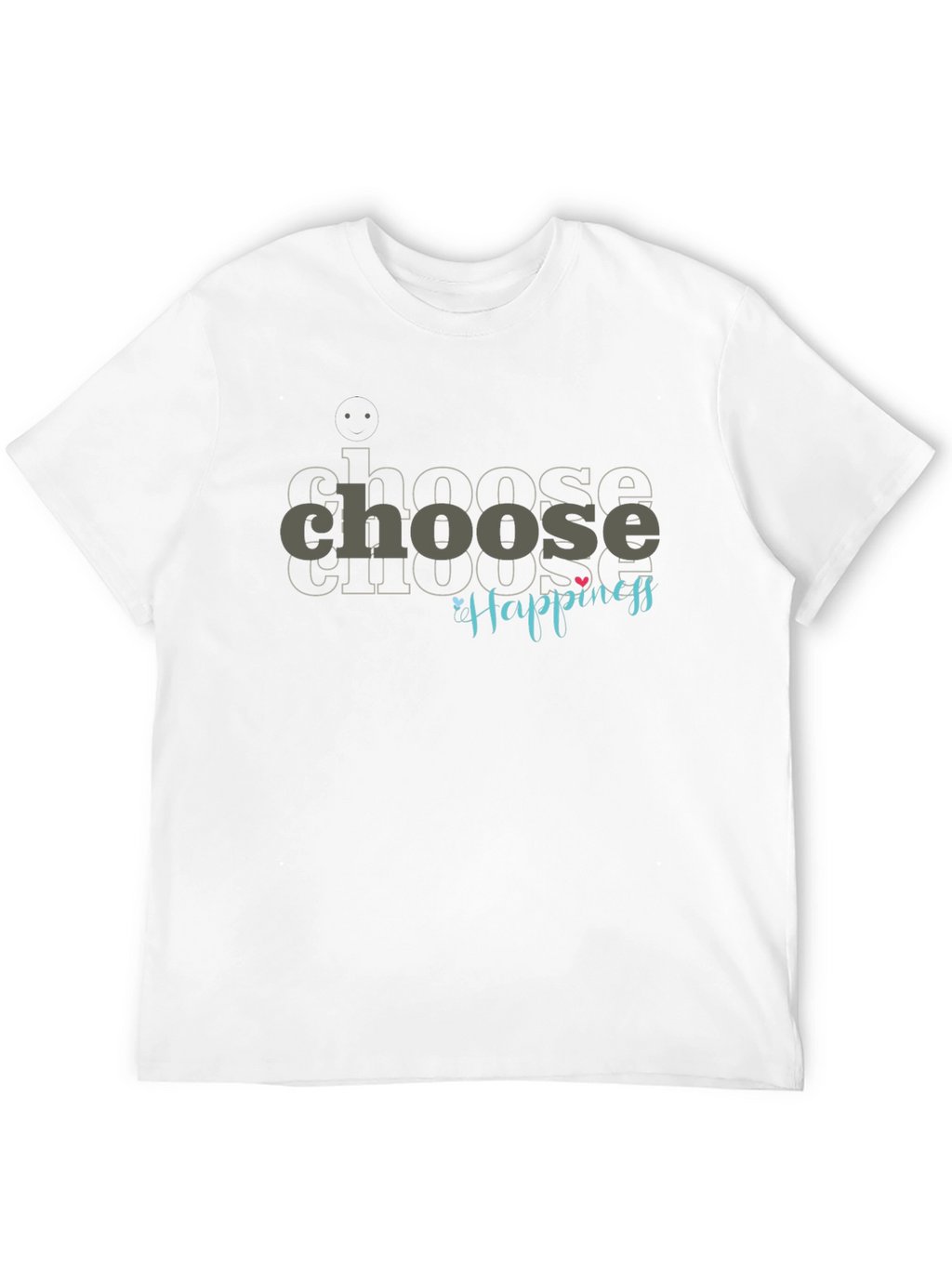 Choose Happiness Black Graphic Tee
