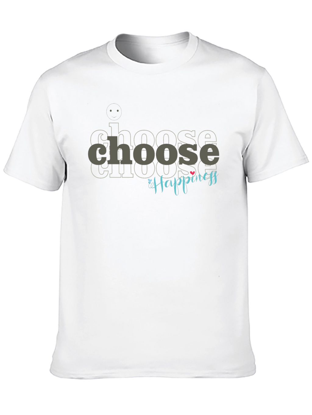 Choose Happiness Black Graphic Tee