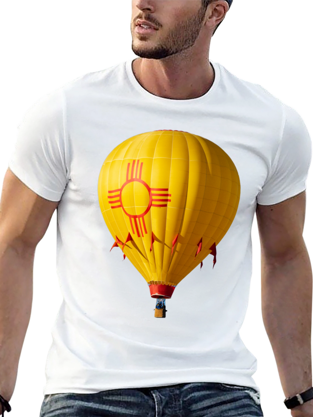 New Mexico Zia Hot Air Balloon T-Shirt