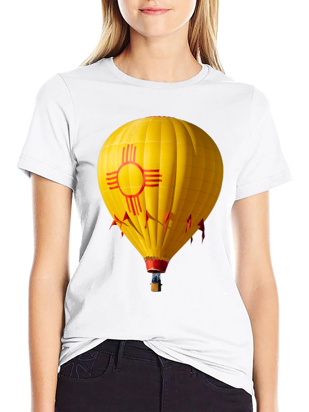 New Mexico Zia Hot Air Balloon T-Shirt