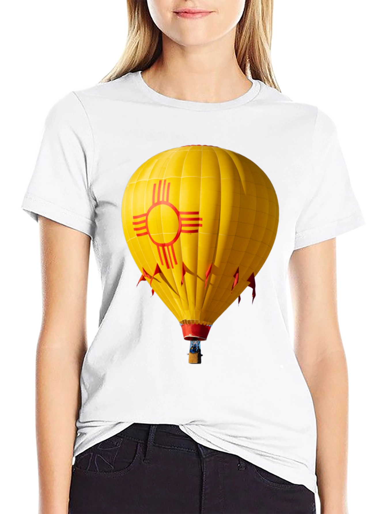 New Mexico Zia Hot Air Balloon T-Shirt