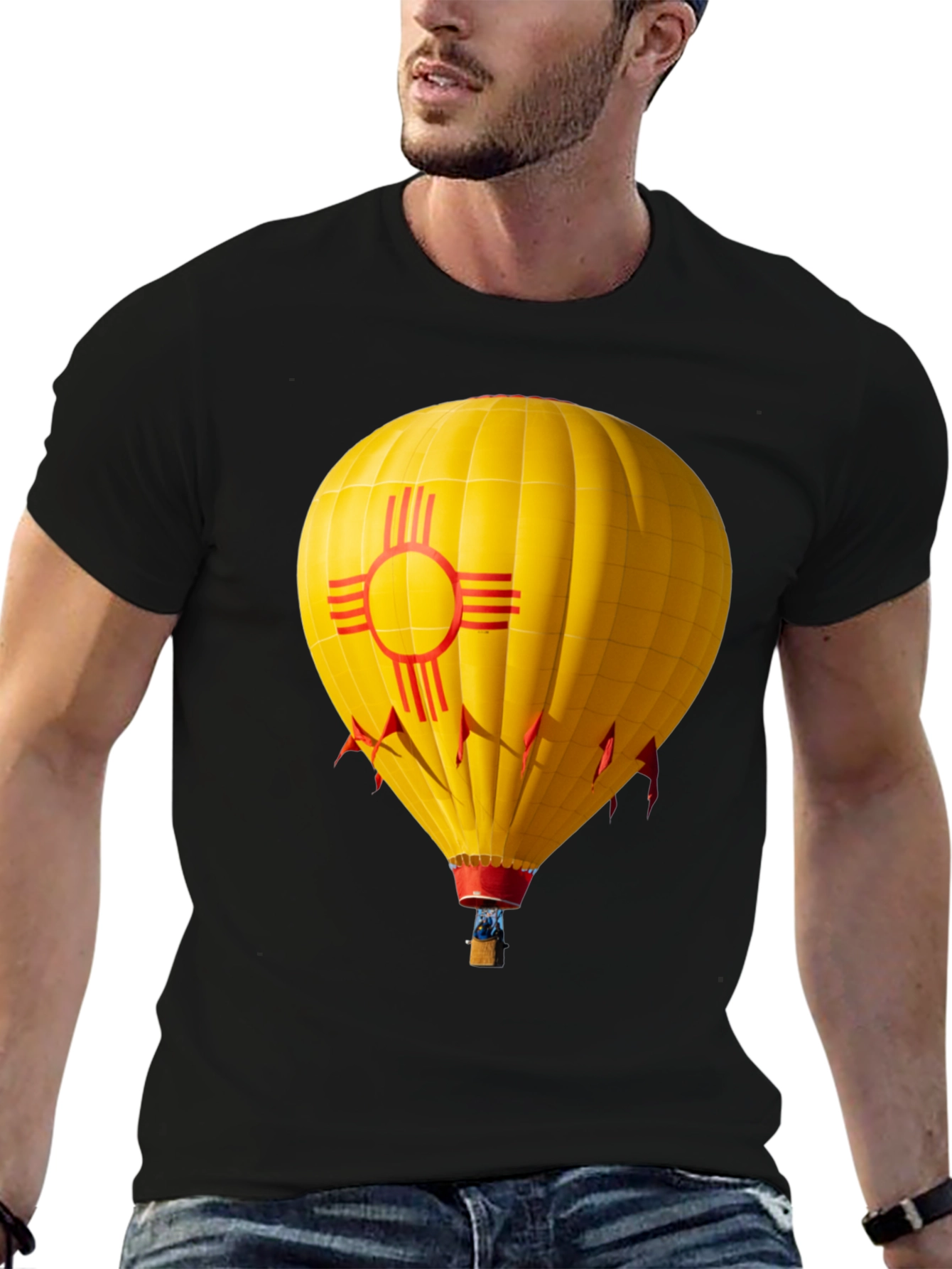 New Mexico Zia Hot Air Balloon T-Shirt