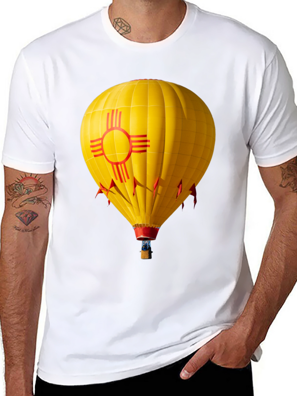 New Mexico Zia Hot Air Balloon T-Shirt