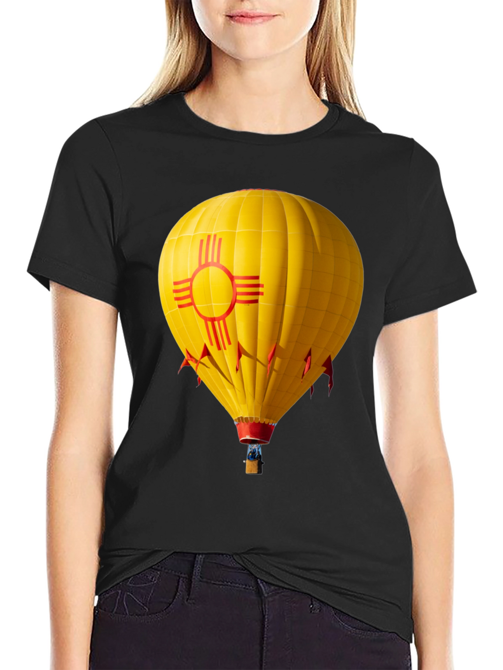 New Mexico Zia Hot Air Balloon T-Shirt