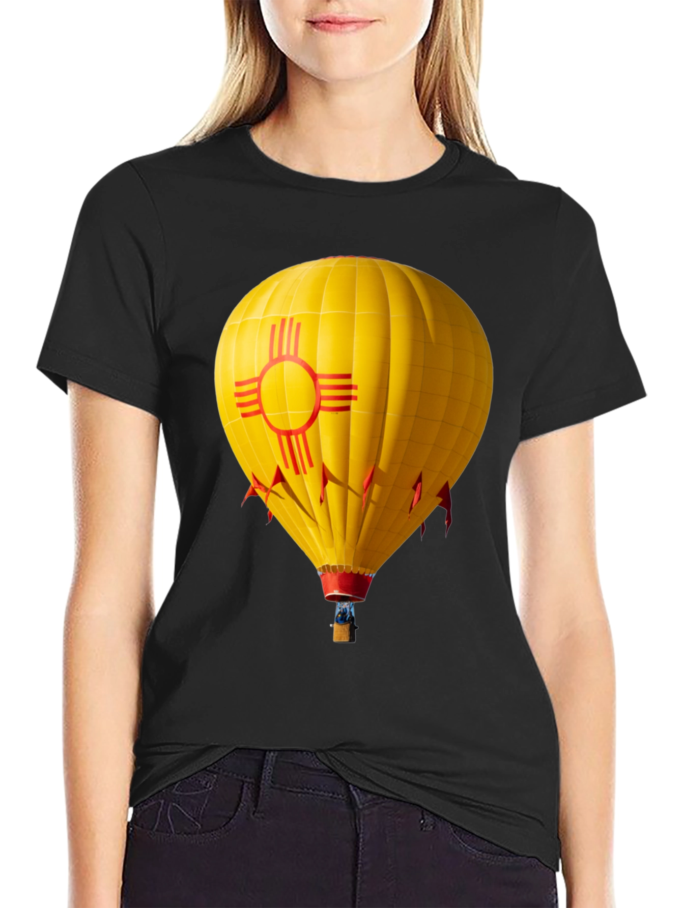 New Mexico Zia Hot Air Balloon T-Shirt