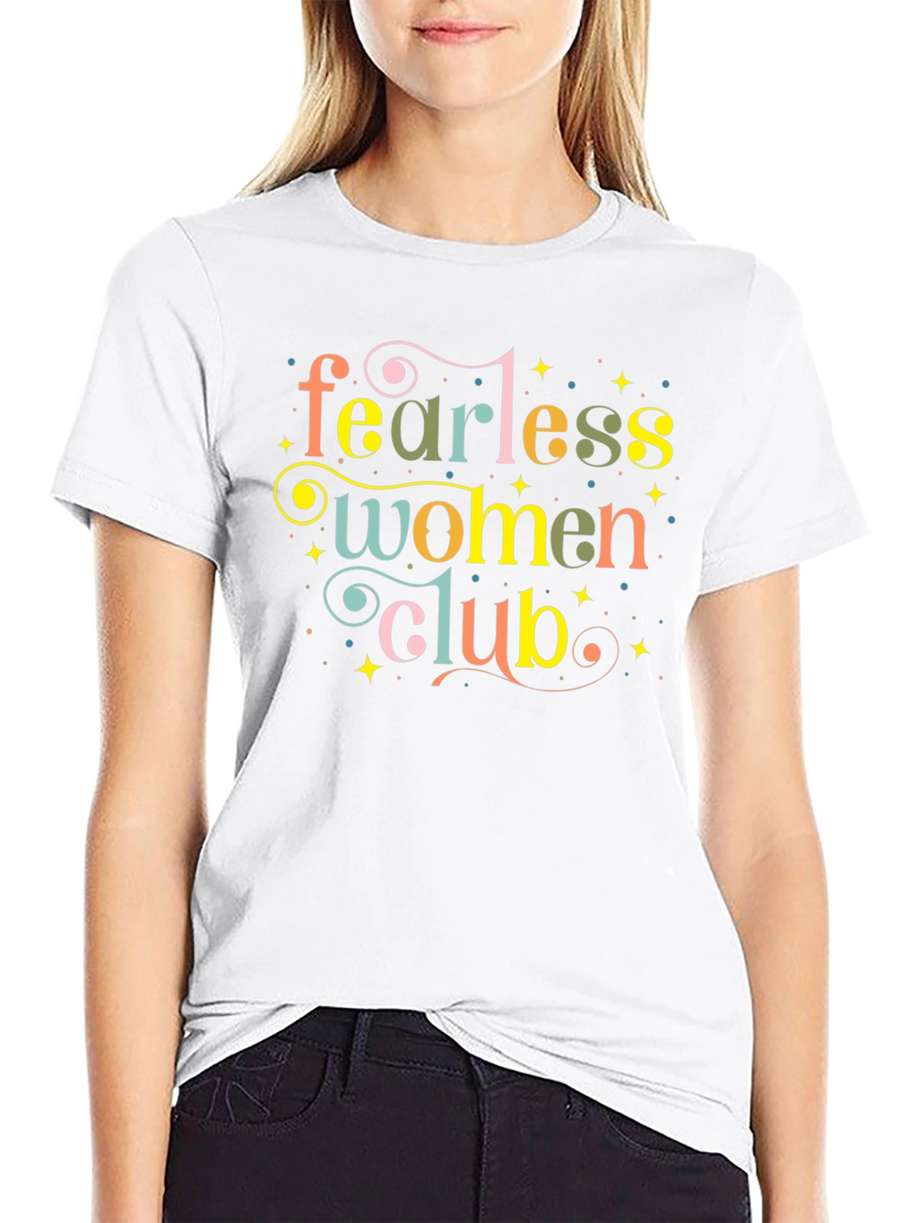 Fearless Women Club Graphic Tee - Stylish Empowerment