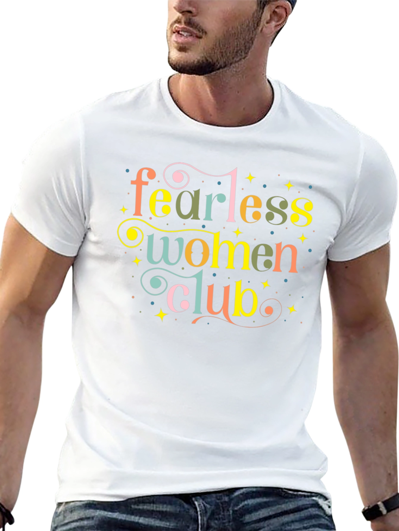Fearless Women Club Graphic Tee - Stylish Empowerment