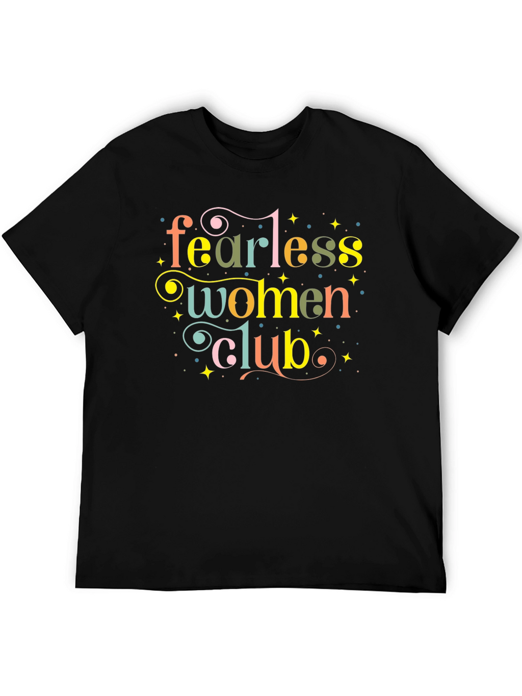 Fearless Women Club Graphic Tee - Stylish Empowerment