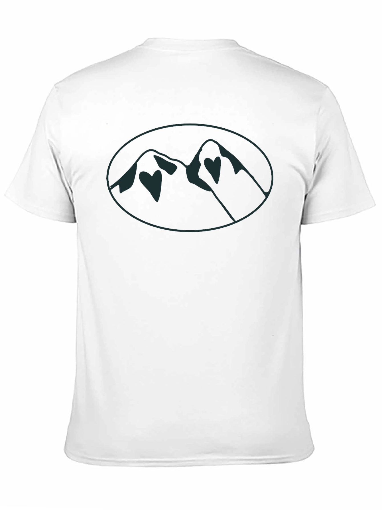 Mountain Peak Graphic Tee - Black Casual Shirt